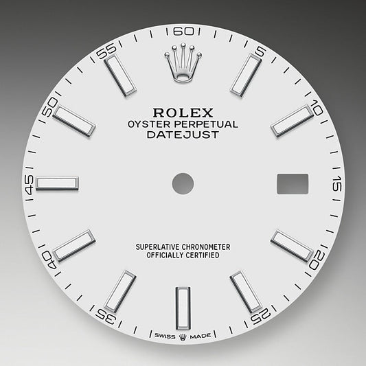 Rolex Datejust 41mm, Stainless Steel, White, Oyster, Ref# 126334-0009, dated 2025