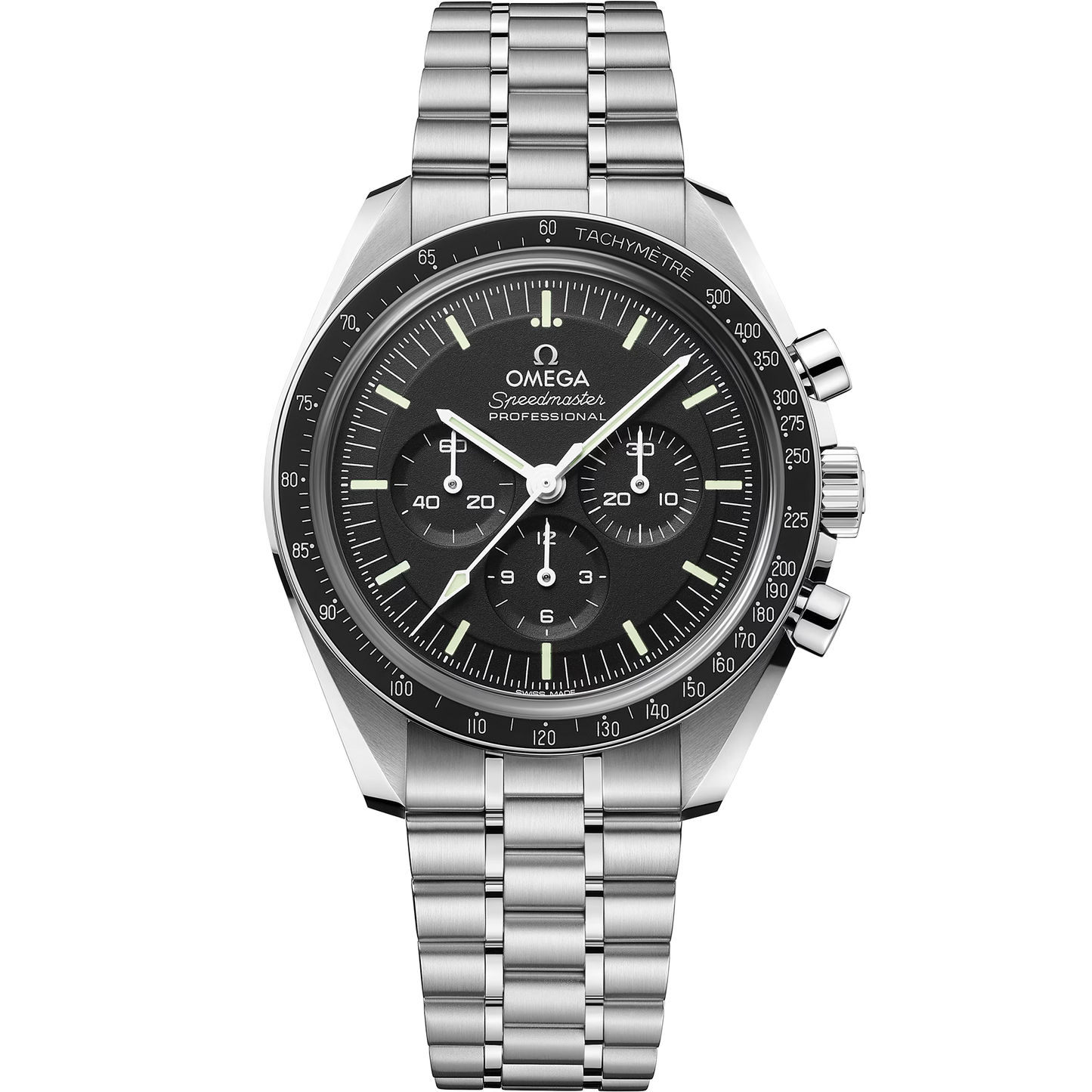 Omega Speedmaster Professional Moonwatch 42mm, Hesalite, Stainless Steel, Black, Ref# 310.30.42.50.01.001, dated 2025