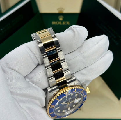 Rolex Submariner 41mm, Date, 18k YG & Stainless Steel, Blue, Ref# 126613LB, dated 2026