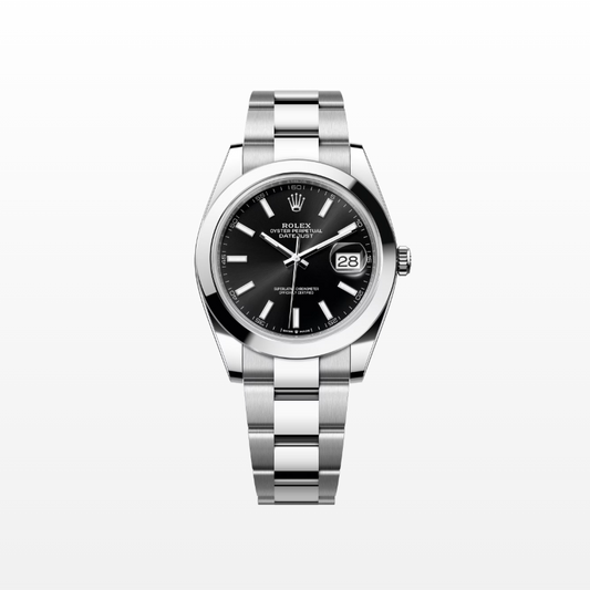 Rolex Datejust 41mm, Stainless Steel, Black, Oyster, Ref# 126300-0011, dated 2025