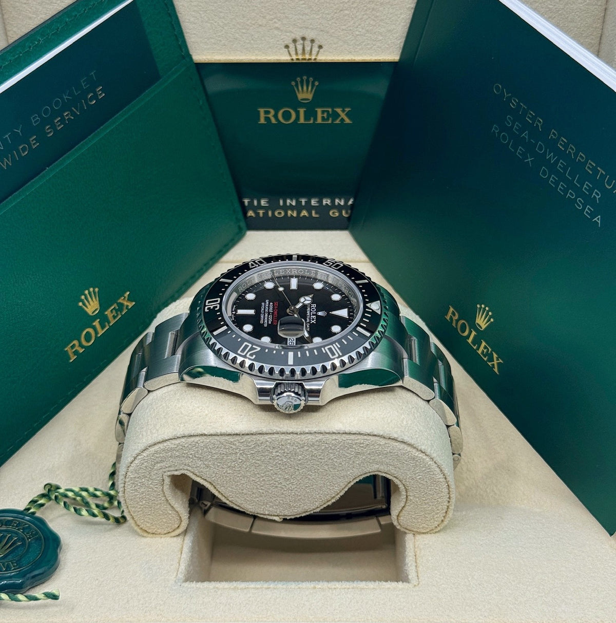 Rolex Sea-Dweller 43mm, Stainless Steel, Red Letters, Black, Ref# 126600, dated 2026