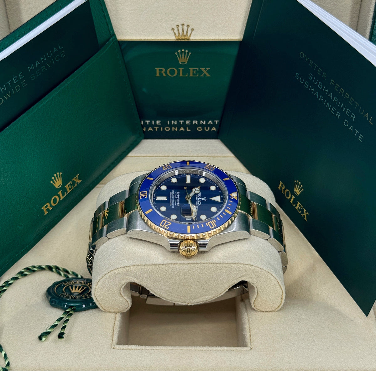 Rolex Submariner 41mm, Date, 18k YG & Stainless Steel, Blue, Ref# 126613LB, dated 2026
