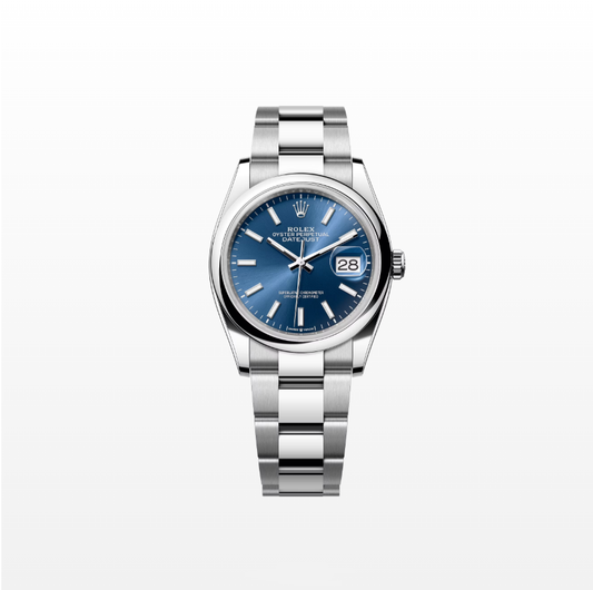 Rolex Datejust 36mm, Stainless Steel, Blue, Oyster, Ref# 126200-0006, dated 2025