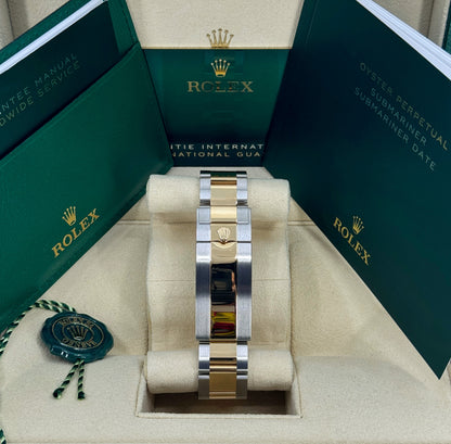Rolex Submariner 41mm, Date, 18k YG & Stainless Steel, Blue, Ref# 126613LB, dated 2026