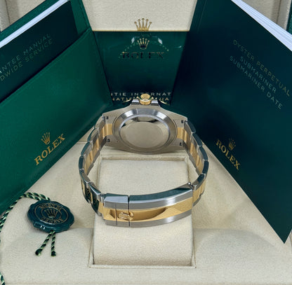 Rolex Submariner 41mm, Date, 18k YG & Stainless Steel, Blue, Ref# 126613LB, dated 2026