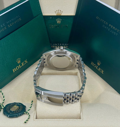 Rolex Datejust 41mm, Stainless Steel, Rhodium, Jubilee, Ref# 126334-0014, dated 2026