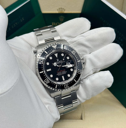 Rolex Sea-Dweller 43mm, Stainless Steel, Red Letters, Black, Ref# 126600, dated 2026