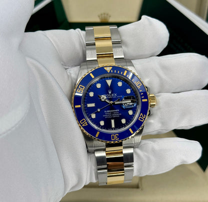 Rolex Submariner 41mm, Date, 18k YG & Stainless Steel, Blue, Ref# 126613LB, dated 2026