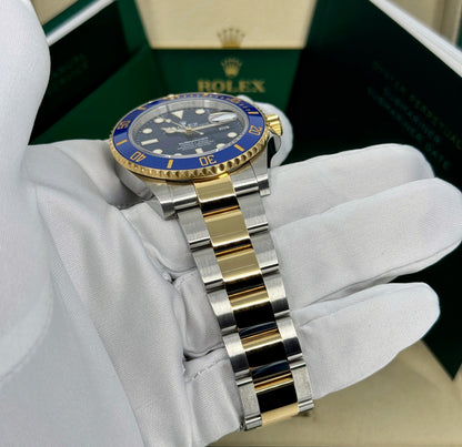 Rolex Submariner 41mm, Date, 18k YG & Stainless Steel, Blue, Ref# 126613LB, dated 2026