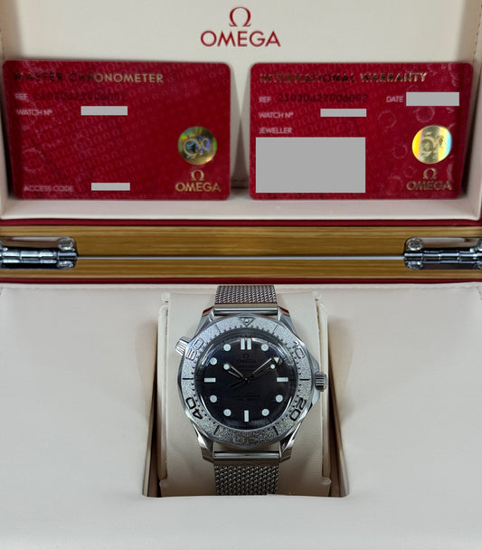 Omega Seamaster Diver 300M, 42mm, Stainless Steel, Grey, Ref# 210.30.42.20.06.002, dated 2026