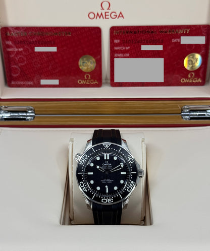 Omega Seamaster Professional Diver 300M, 42mm, Stainless Steel, Black, Ref# 210.32.42.20.01.003, dated 2026