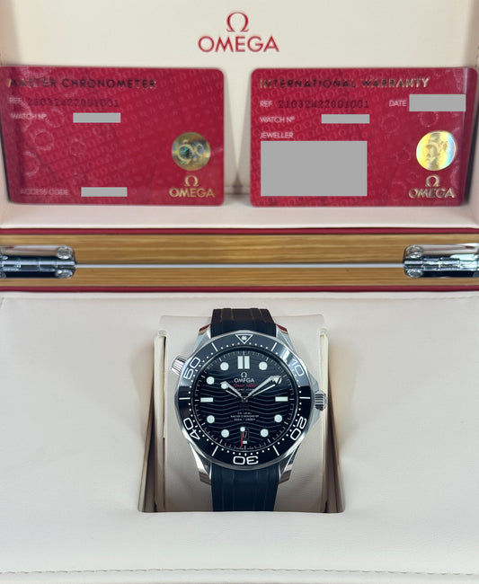 Omega Seamaster Professional Diver 300M, 42mm, Stainless Steel, Black, Ref# 210.32.42.20.01.001, dated 2026