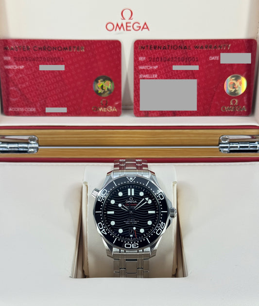 Omega Seamaster Professional Diver 300M, 42mm, Stainless Steel, Black, Ref# 210.30.42.20.01.001, dated 2026