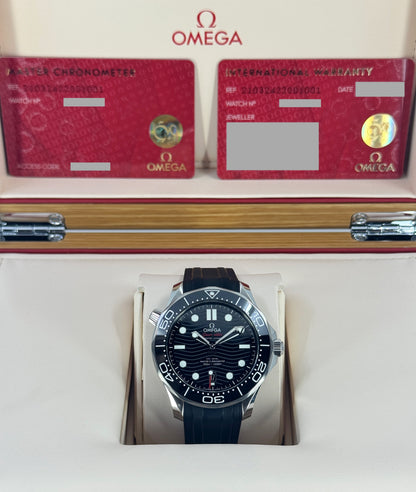 Omega Seamaster Professional Diver 300M, 42mm, Stainless Steel, Black, Ref# 210.32.42.20.01.001, dated 2026