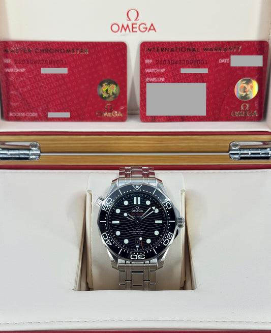 Omega Seamaster Professional Diver 300M, 42mm, Stainless Steel, Black, Ref# 210.30.42.20.01.001, dated 2026