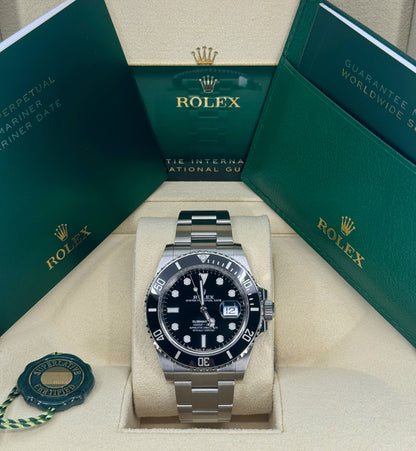 Pre-owned Rolex Submariner 41mm, Date, Stainless Steel, Black, Ref# 126610LN, dated 2023