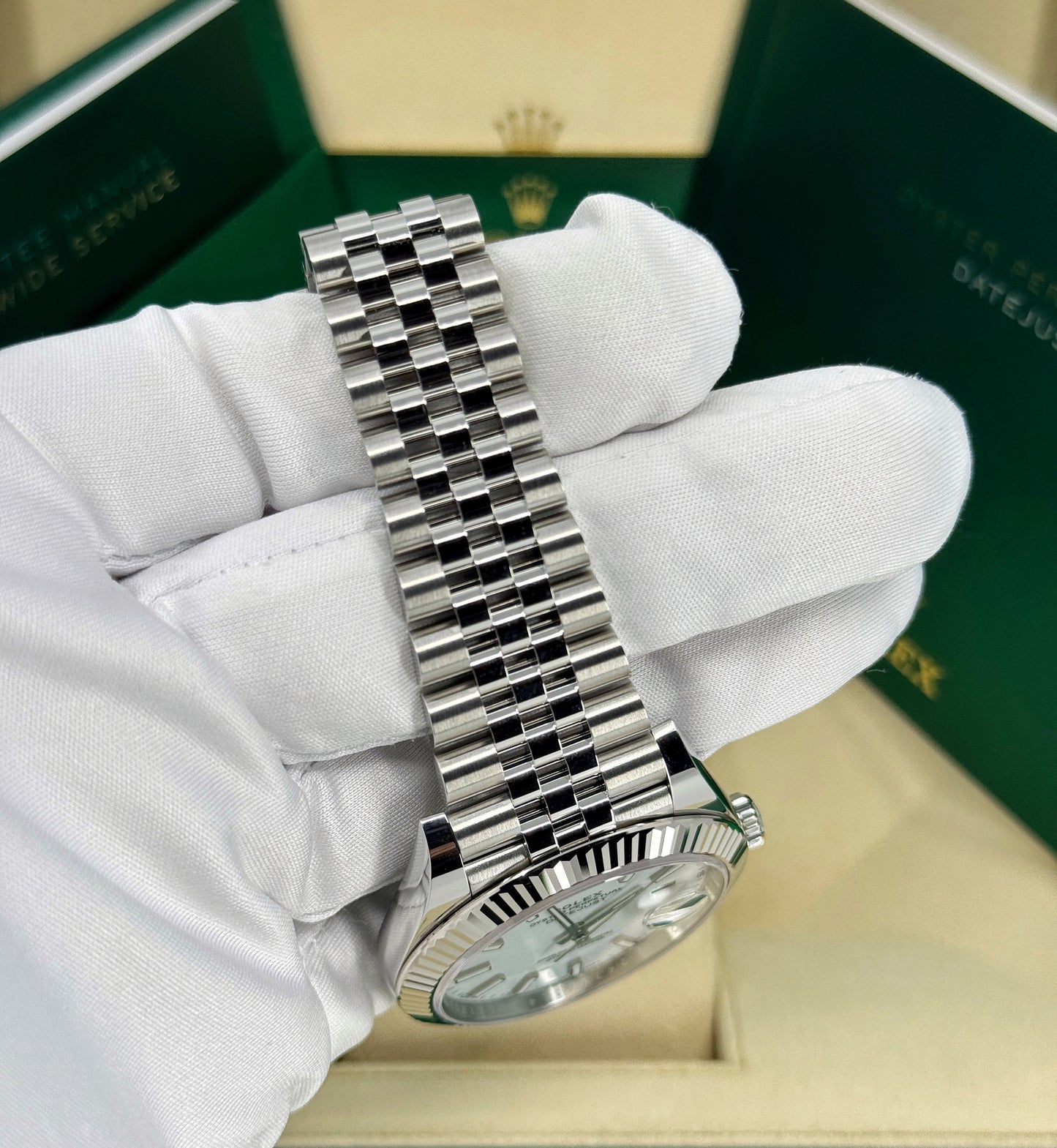 Rolex Datejust 41mm, Stainless Steel, White, Jubilee, Ref# 126334-0010, dated 2026