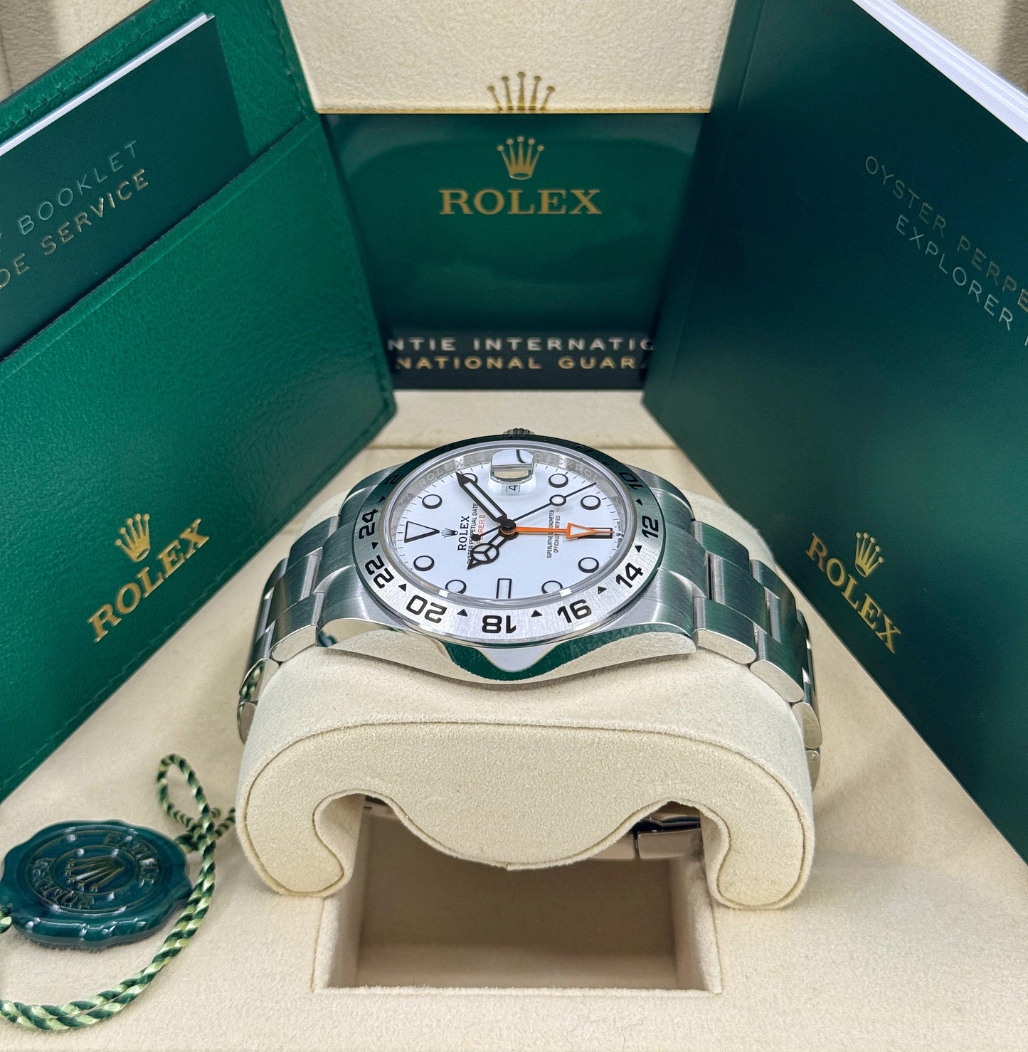 Rolex Explorer II, 42mm, Stainless Steel, Polar, White, Ref# 226570-0001, dated 2025