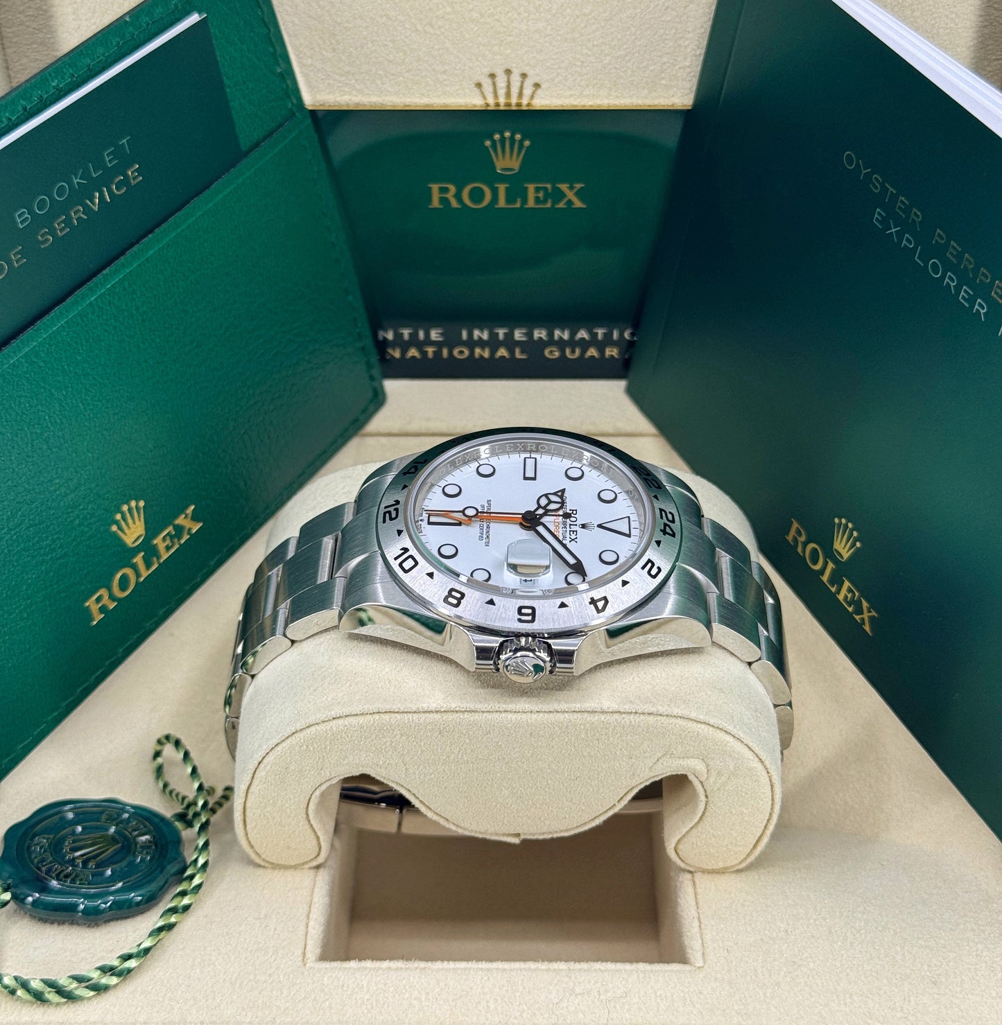 Rolex Explorer II, 42mm, Stainless Steel, Polar, White, Ref# 226570-0001, dated 2025