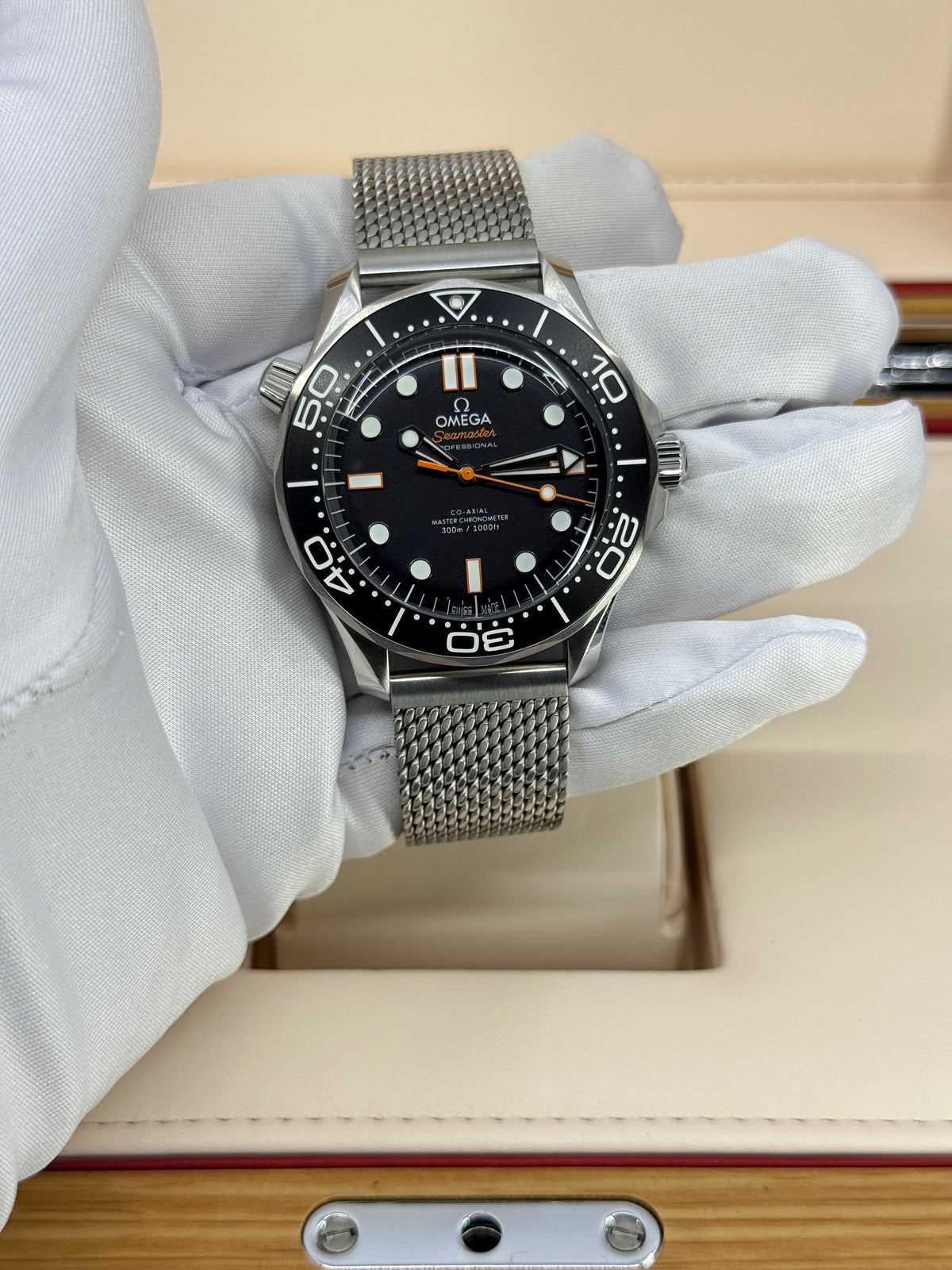 Omega Seamaster Diver 300M, 42mm, Stainless Steel, Black, Ref# 210.30.42.20.01.018, dated 2026