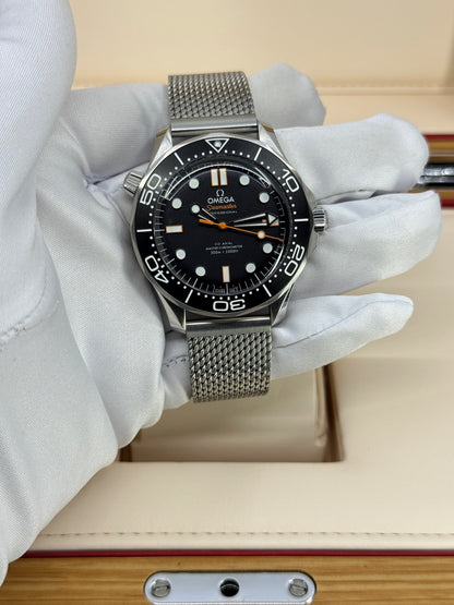 Omega Seamaster Diver 300M, 42mm, Stainless Steel, Black, Ref# 210.30.42.20.01.018, dated 2026
