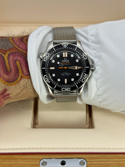 Omega Seamaster Diver 300M, 42mm, Stainless Steel, Black, Ref# 210.30.42.20.01.018, dated 2026
