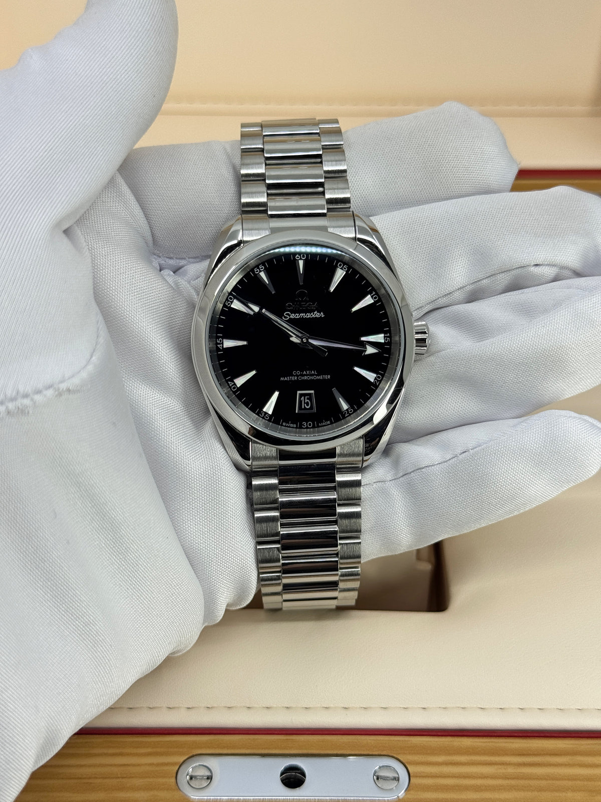 Omega Seamaster Aqua Terra 150M 38mm, Steel, Black, Ref# 220.10.38.20.01.004, dated 2026