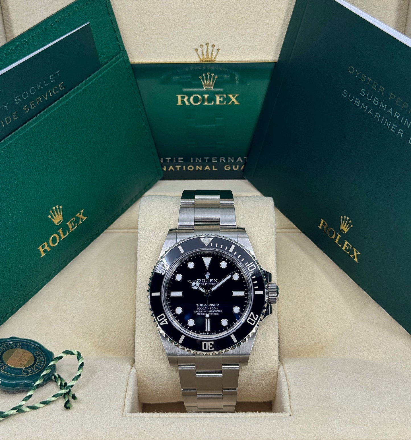 Rolex Submariner 41mm, No Date, Stainless Steel, Black, Ref# 124060, dated 2025