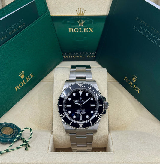 Rolex Submariner 41mm, No Date, Stainless Steel, Black, Ref# 124060, dated 2025
