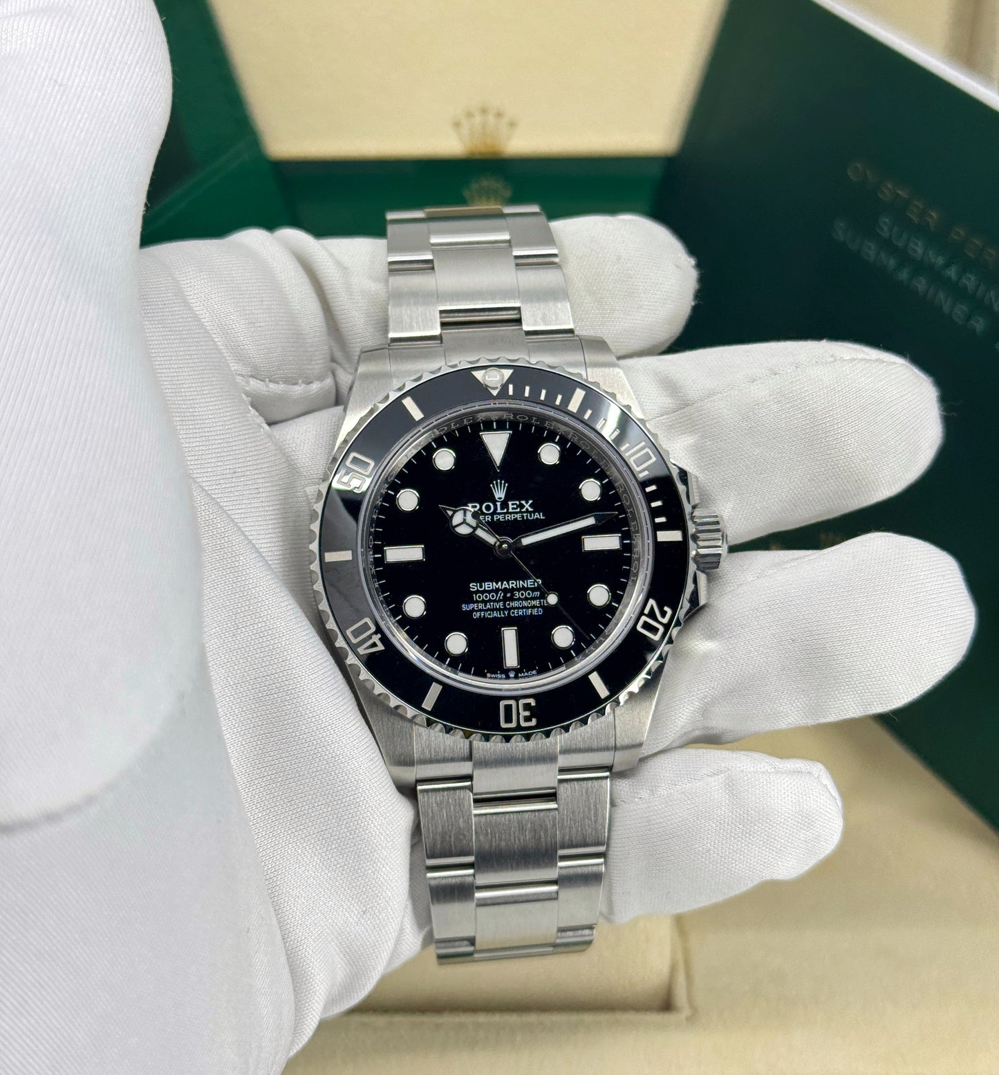 Rolex Submariner 41mm, No Date, Stainless Steel, Black, Ref# 124060, dated 2025