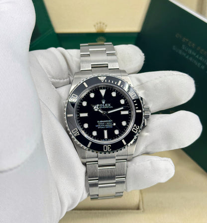Rolex Submariner 41mm, No Date, Stainless Steel, Black, Ref# 124060, dated 2025