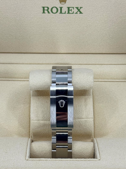 Pre-owned Rolex Datejust 41mm, Stainless Steel, Wimbledon, Slate, Oyster, Ref# 126300-0013, dated 2024