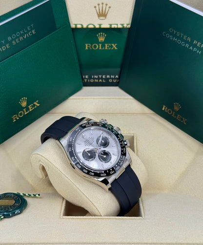 Rolex Daytona 40mm, 18k WG & Oysterflex, Ghost, Steel & Black, Ref# 126519LN-0006, dated 2026