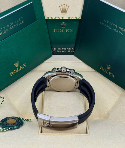 Rolex Daytona 40mm, 18k WG & Oysterflex, Ghost, Steel & Black, Ref# 126519LN-0006, dated 2025