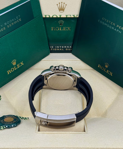 Rolex Daytona 40mm, 18k WG & Oysterflex, Ghost, Steel & Black, Ref# 126519LN-0006, dated 2026