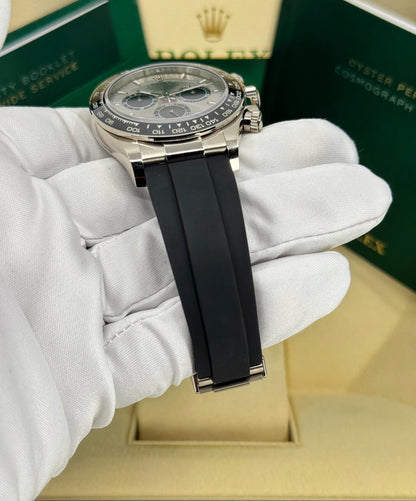 Rolex Daytona 40mm, 18k WG & Oysterflex, Ghost, Steel & Black, Ref# 126519LN-0006, dated 2026