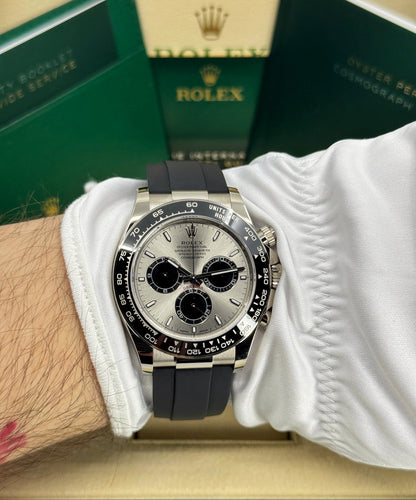 Rolex Daytona 40mm, 18k WG & Oysterflex, Ghost, Steel & Black, Ref# 126519LN-0006, dated 2026