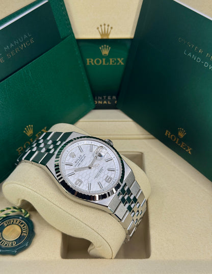 Rolex Land-Dweller 40mm, Stainless Steel, White, Ref# 127334-0001, dated 2026