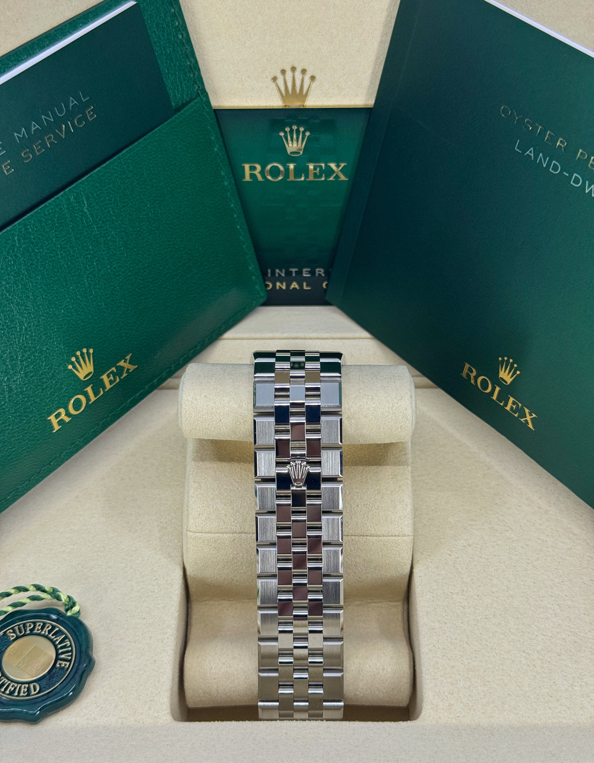 Rolex Land-Dweller 40mm, Stainless Steel, White, Ref# 127334-0001, dated 2026