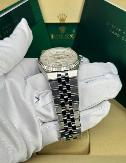 Rolex Land-Dweller 40mm, Stainless Steel, White, Ref# 127334-0001, dated 2026