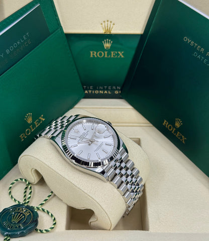 Rolex Datejust 36mm, Stainless Steel, Silver, Jubilee, Ref# 126234-0013, dated 2025