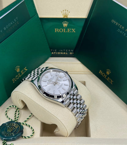 Rolex Datejust 36mm, Stainless Steel, Silver, Jubilee, Ref# 126234-0013, dated 2025