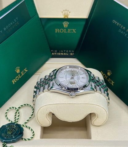 Rolex Datejust 36mm, Stainless Steel, Silver, Jubilee, Ref# 126234-0013, dated 2025