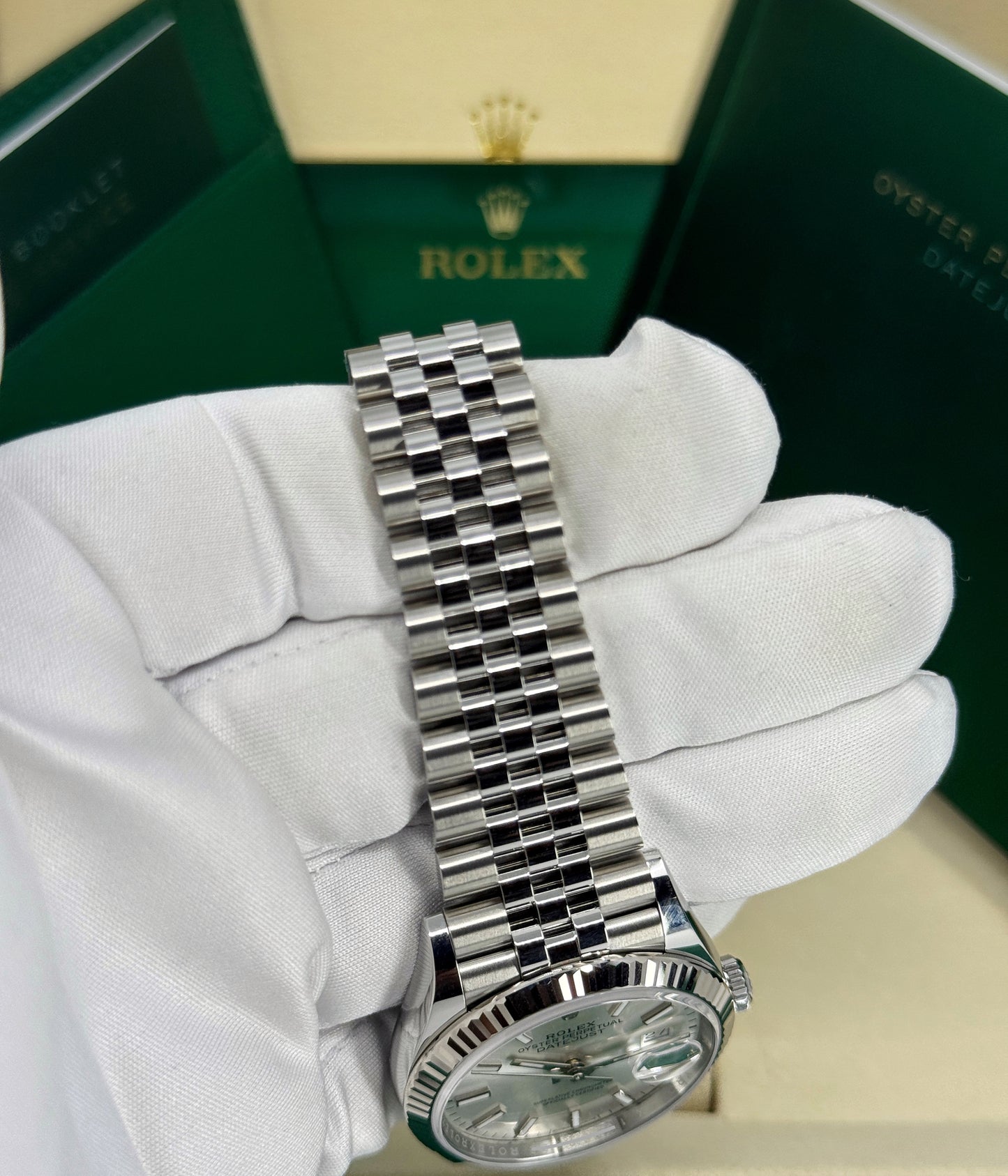 Rolex Datejust 36mm, Stainless Steel, Silver, Jubilee, Ref# 126234-0013, dated 2025