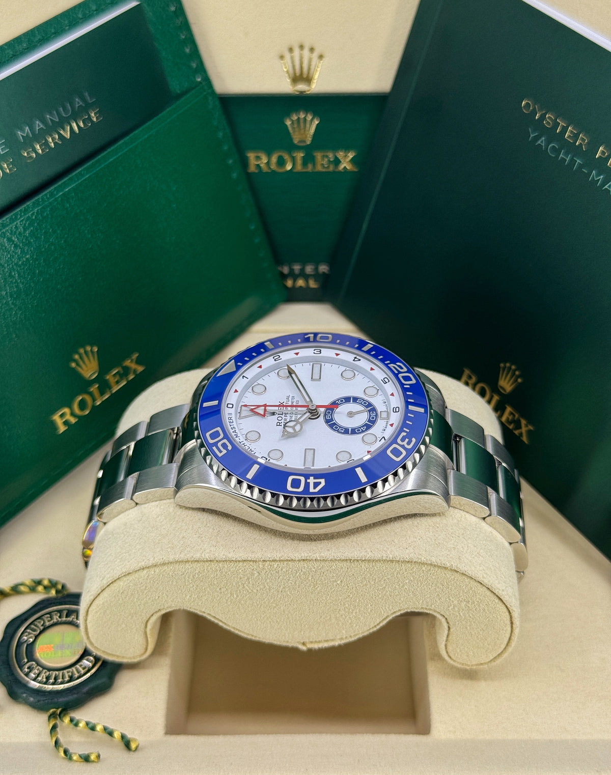 Rolex Yacht-Master II 44mm, Stainless Steel, White, Ref# 126680-0001, dated 2026