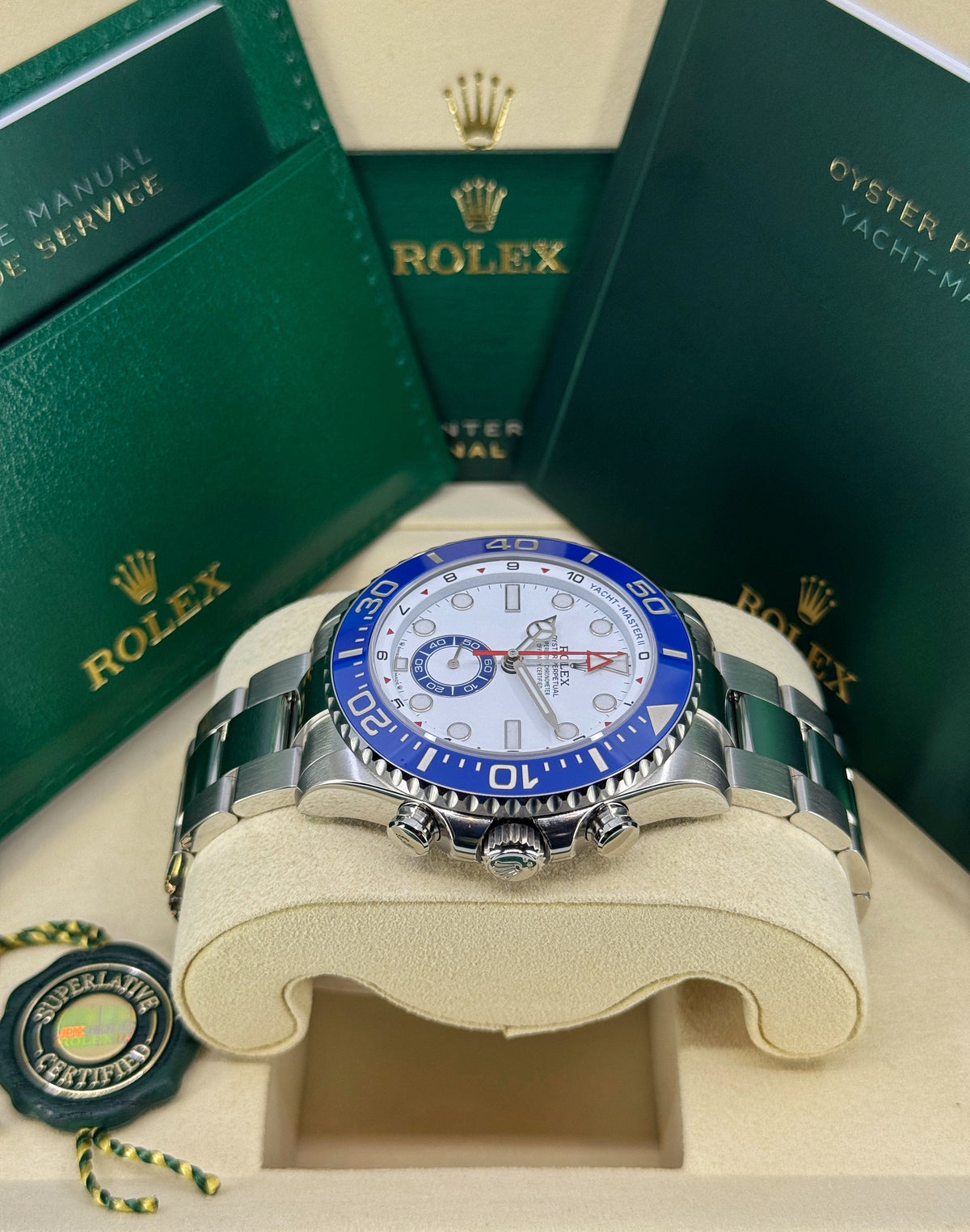 Rolex Yacht-Master II 44mm, Stainless Steel, White, Ref# 126680-0001, dated 2026