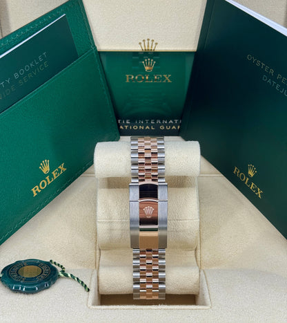 Rolex Datejust 36mm, 18k RG & Stainless Steel, Chocolate, Jubilee, Ref# 126231-0043, dated 2025