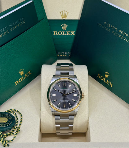 Rolex Oyster Perpetual 36mm, 18k YG/SS, 100th Anniversary Edition, Slate, Ref# 126003-0001, dated 2026