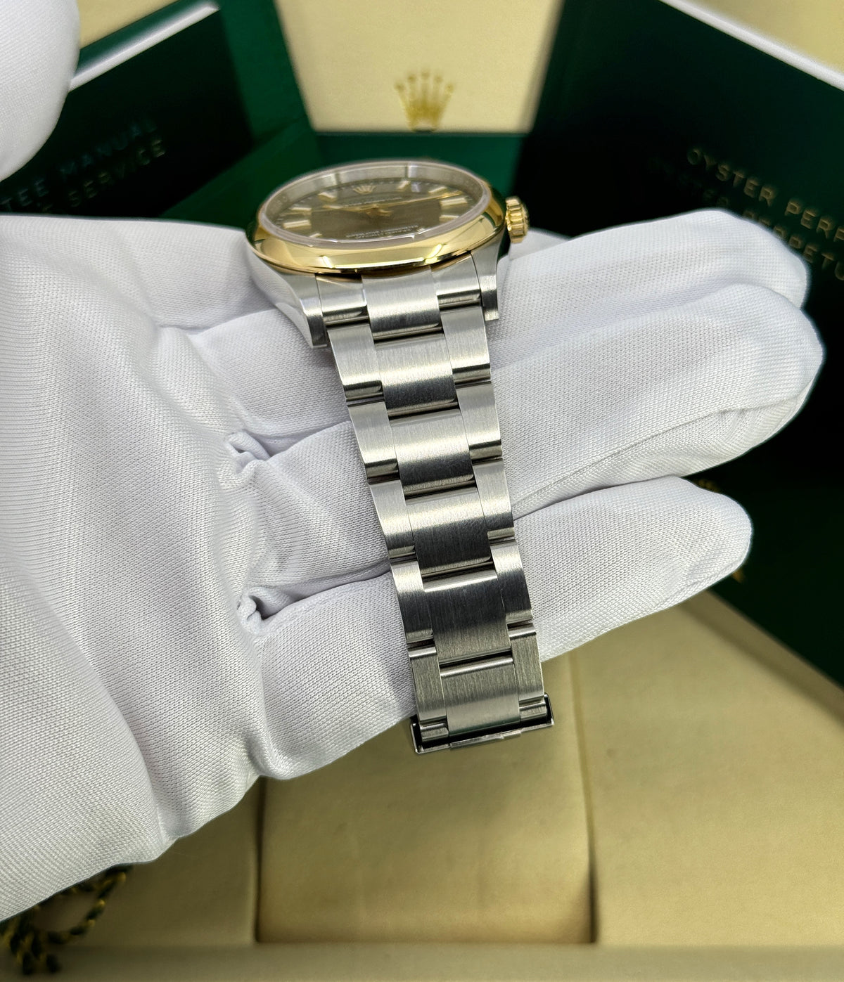 Rolex Oyster Perpetual 36mm, 18k YG/SS, 100th Anniversary Edition, Slate, Ref# 126003-0001, dated 2026