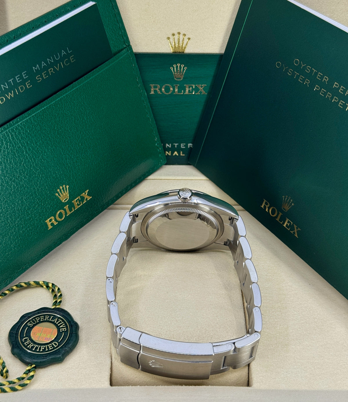 Rolex Oyster Perpetual 36mm, Stainless Steel, Turquoise, Ref# 126000-0006, dated 2026